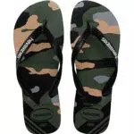 Havaianas Top Camu, Sandalias Hombre, Verde Oliva Negro