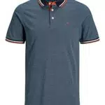 JACK & JONES Jjepaulos Polo Ss Polo, Hombre, Denim Azul
