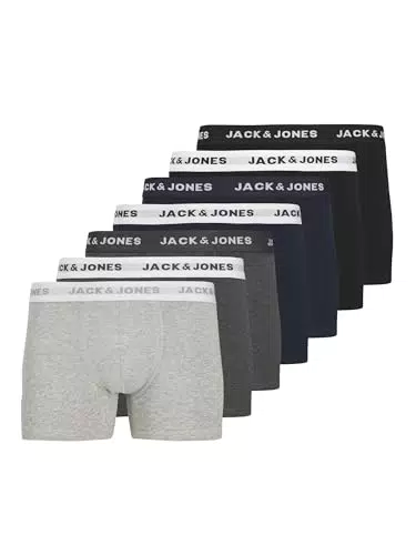 Boxers Jack & Jones Pack de 7 Unidades - Negro