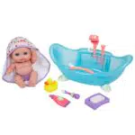 JC TOYS- Muñeca Lil’ Cutesies de 21 cm de Vinilo Suave