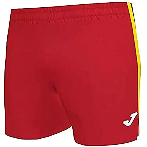 Joma Elite VII Short Running, Hombre, Rojo Amarillo