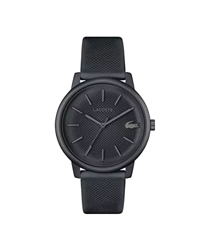 Lacoste Reloj Analógico de Cuarzo para Hombre Colección LACOSTE.12.12 Move con Correa de Silicona Gris - 2011242