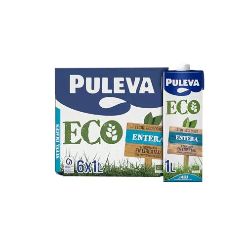 Leche ecológica Puleva ECO Entera brik 1L Caja 6 litros