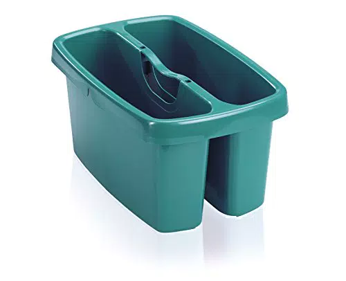 Leifheit Cubo doble Combi Box, cubo rectangular con dos compartimentos