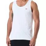 Levi's Lsehousemark Tank Camiseta, Blanco Brillante+Pecho Hit