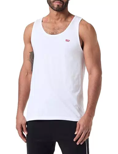 Levi's Lsehousemark Tank Camiseta, Blanco Brillante+Pecho Hit