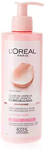 L'Oreal Paris Leche Limpiadora, Rosa, Blanco, 400 ml