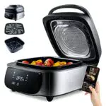 MasterPRO Grill Eléctrico Smokeless con Tecnología Cyclonic Air Max 1760W