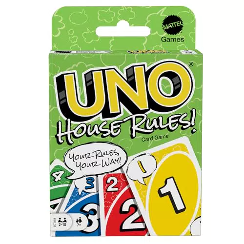 Mattel Games Juego de Cartas UNO Reglas Personalizadas
