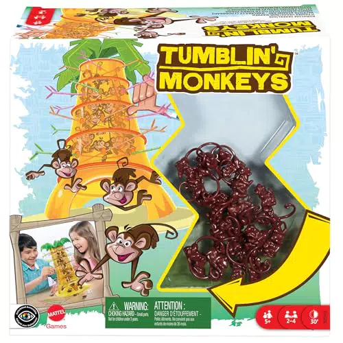 Mattel Games Juego de mesa Monos Locos Rockin' Tree Party (HTW65)