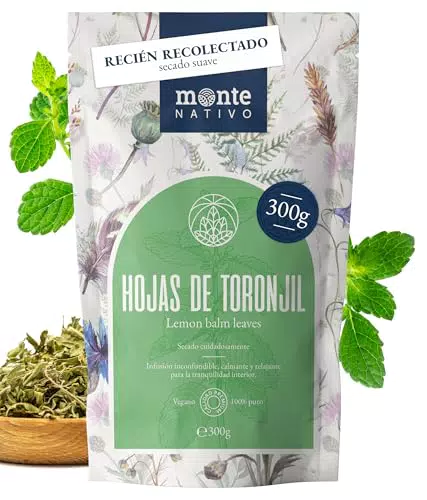Melisa infusión Monte Nativo - Hierba Melisa - Lemon Balm - Infusiones de hierbas - Té de hierbas Infusiones para dormir Cuidadosamente cortado y secado 100% puro y natural