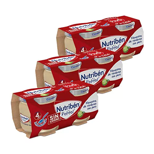 Nutribén Potitos, Tarrito Introducción de Menestra de Verduras con Pavo