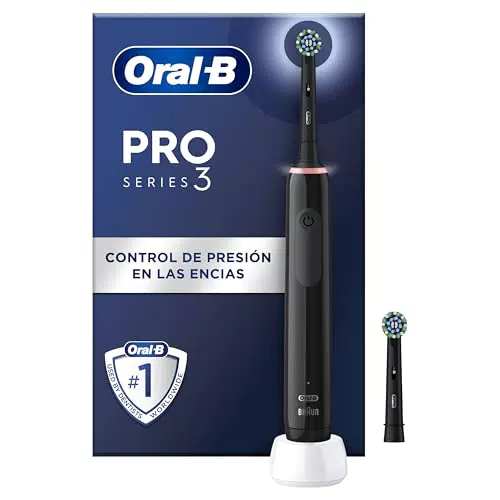 Oral-B Pro 3 3000 Cepillo de Dientes Eléctrico con Mango Recargable y 2 Cabezales