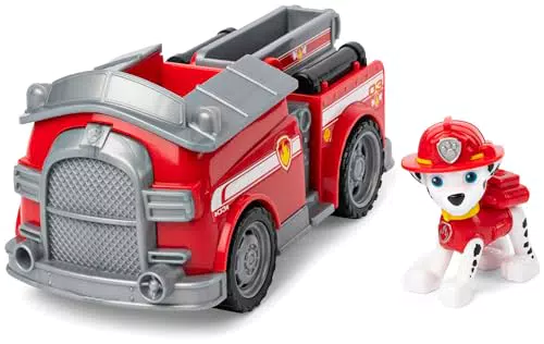 Patrulla Canina - Camión Bomberos y Figura Marshall - Camión de 15 cm con Figura Marshall - Patrulla Canina Juguetes - 6069058 - Juguetes Niños 3 Años + - Regalo Niño 3 Años +