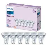 Philips - Bombilla tipo foco 4.6W 390 lúmenes, casquillo GU10