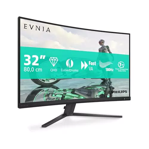 Philips Evnia 32M2C3500L - Monitor Gaming Curvo QHD de 32 Pulgadas