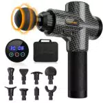 Pistola de Masaje Muscular Eléctrica con 30 Velocidades y Pantalla Táctil LCD