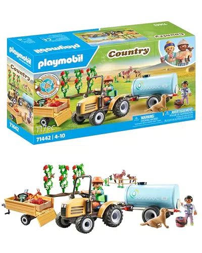 PLAYMOBIL Country 71442 Tractor con tráiler y Cisterna