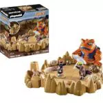 PLAYMOBIL Naruto Shippuden 70667 Naruto vs. Pain, Emocionante Batalla con la Placa Base del cráter y el Sapo Gigante Gamakichi