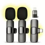 Qhot Micrófono inalámbrico para iPhone, iPad, Android