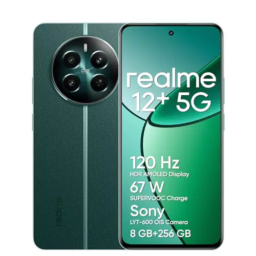 realme 12+ Teléfono Móvil 5G, 8+256GB, Cámara para Retratos Sony LYT-600 OIS