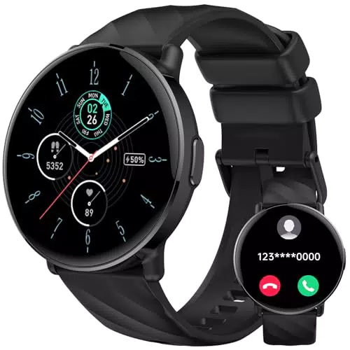 Reloj Inteligente Hombre Mujer con Llamadas, 1.39"HD Smartwatch Hombre con Pulsómetro/Monitor de Sueño/Podómetro