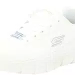 Skechers Bobs B Flex Chill Edge, Zapatillas Hombre, Tejido Blanco Roto