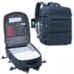 SZLX Mochila Viaje Cabina Avion Mujer Ryanair Equipaje de Mano 45x36x20 Easyjet Maletas de Viaje Cabina para Portatil 15.6 Pulgadas Impermeable Bolsa de Viaje Hombre para Trabajo