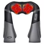 TAKRINK Masajeador Shiatsu 16 Cabezales de Masaje Integrados Masajeador de Hombros Cuello 3 Niveles de Velocidad Dirección Ajustable Relajación con Calor en Oficina Casa