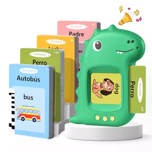Tarjetas Flash Parlantes Tarjeta Flash Parlante Juguetes Educativos Niños para 3+ Años Flash Parlantes Juguetes de Aprendizaje Tarjetas Parlantes Talking Flash Card