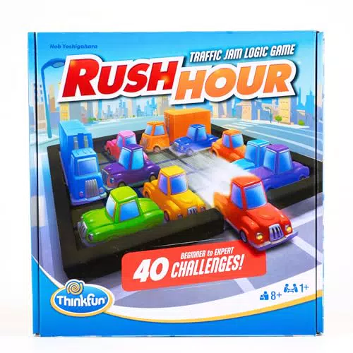 ThinkFun - Rush Hour Juego de Mesa Niños 8 Años, Rompecabezas Niños