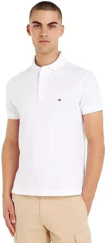Tommy Hilfiger Polo de Manga Corta para Hombre 1985 Slim Fit