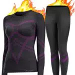 UNIQUEBELLA Ropa Interior Funcional de Mujer, Ropa Interior térmica Conjunto de Ropa Interior térmica de esquí