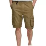 Urban Classics Pantalones Cortos de Doble Bolsillo, Verde Oliva