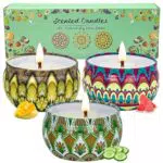 Velas Aromáticas Regalos para Mujeres, 3 Pack Velas Aromáticas en Set de Regalo