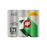 7 UP Refresco Cero Lima Limón Sin Azúcares y Calorías - Pack 9 Latas 330 ml