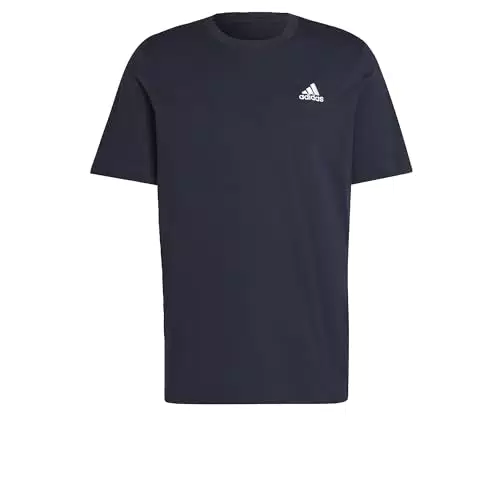 adidas Essentials Jersey T-Shirt para Hombre con Logo Bordado