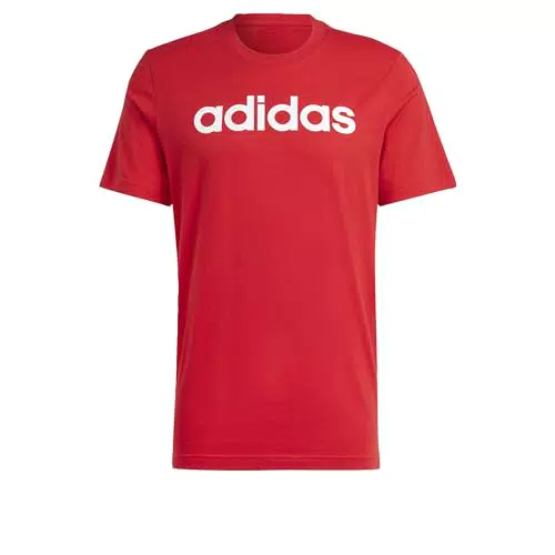 Adidas Essentials Single Jersey Tee con Logo Bordado para Hombre