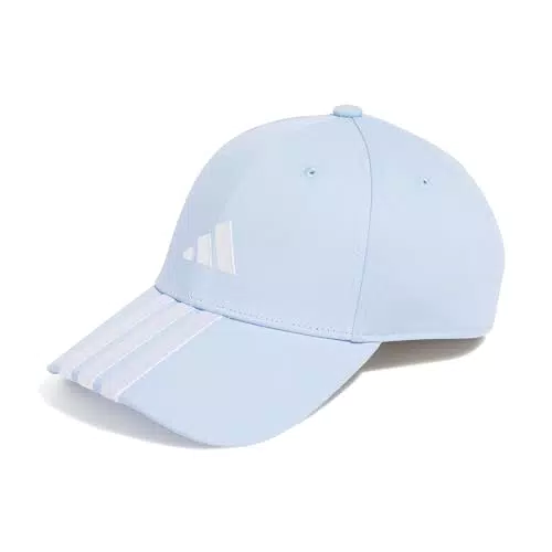 adidas Unisex Adulto BBALL 3S Cap New Logo, Glow Blue/White