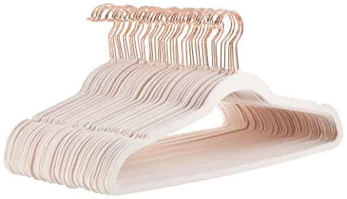 Amazon Basics perchas para ropa, antideslizantes, delgadas