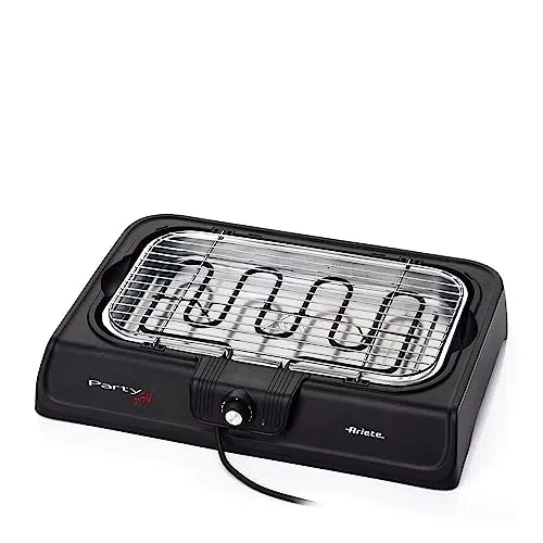 Ariete 723 - Barbacoa electrica portatil, 2000 W, resitencia extraíble