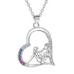 Arrebol Collar Madre Hija de Plata de Ley 925 - Regalos Originales para Mujeres