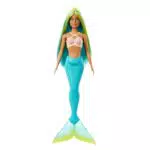 Barbie Muñeca Sirena con Diadema y Cuerpo de Conchas - HRR03 para +3 años