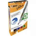 BIC Velleda Ecolutions 1701 Rotuladores de Pizarra, Óptimo para Uso de Oficina y la Escuela