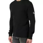 Calvin Klein Jeans Badge Waffle Ls Tee J30j323485 Camiseta de Punto