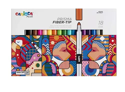 Carioca Rotuladores Prisma Fiber Tip para Uso Artístico con Tinta de Alto Rendimiento