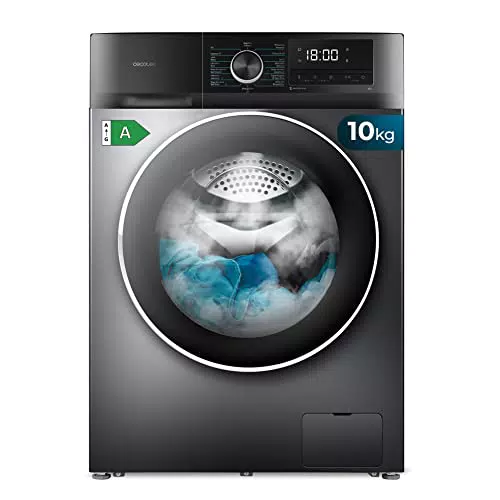 Cecotec Lavadora Bolero Dresscode 7500 Inverter A 1850W, 1400 rpm, 16 Programas