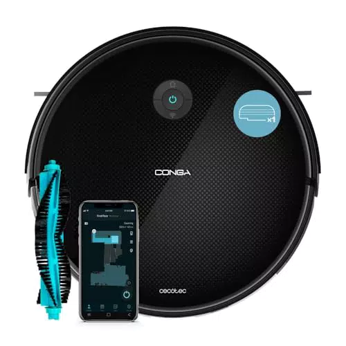 Cecotec Robot Aspirador con Base Autovaciado Conga 2499 Ultra Home Advanced. Tecnología Giroscópica