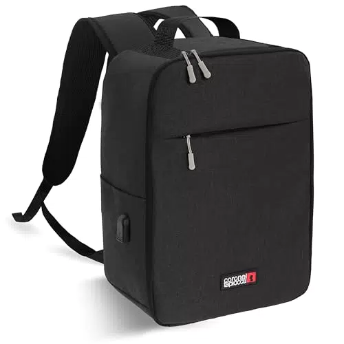 Coronel Tapioca - Mochila viaje cabina avion 40x20x25 - Mochila ryanair 40x20x25 - Mochila cabina de viaje - Mochila de viaje adaptada para cualquier viaje y aerolínea