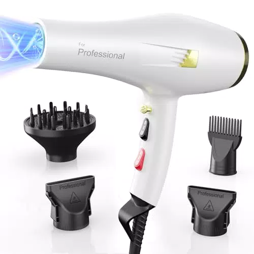 Dekuri Secador Pelo Profesional, Secador Iónico Cabello Sin Encrespamiento